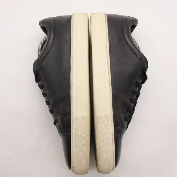 SUITSUPPLY Damian Men's Size 10.5 Black Leather Lace Up Sneakers
